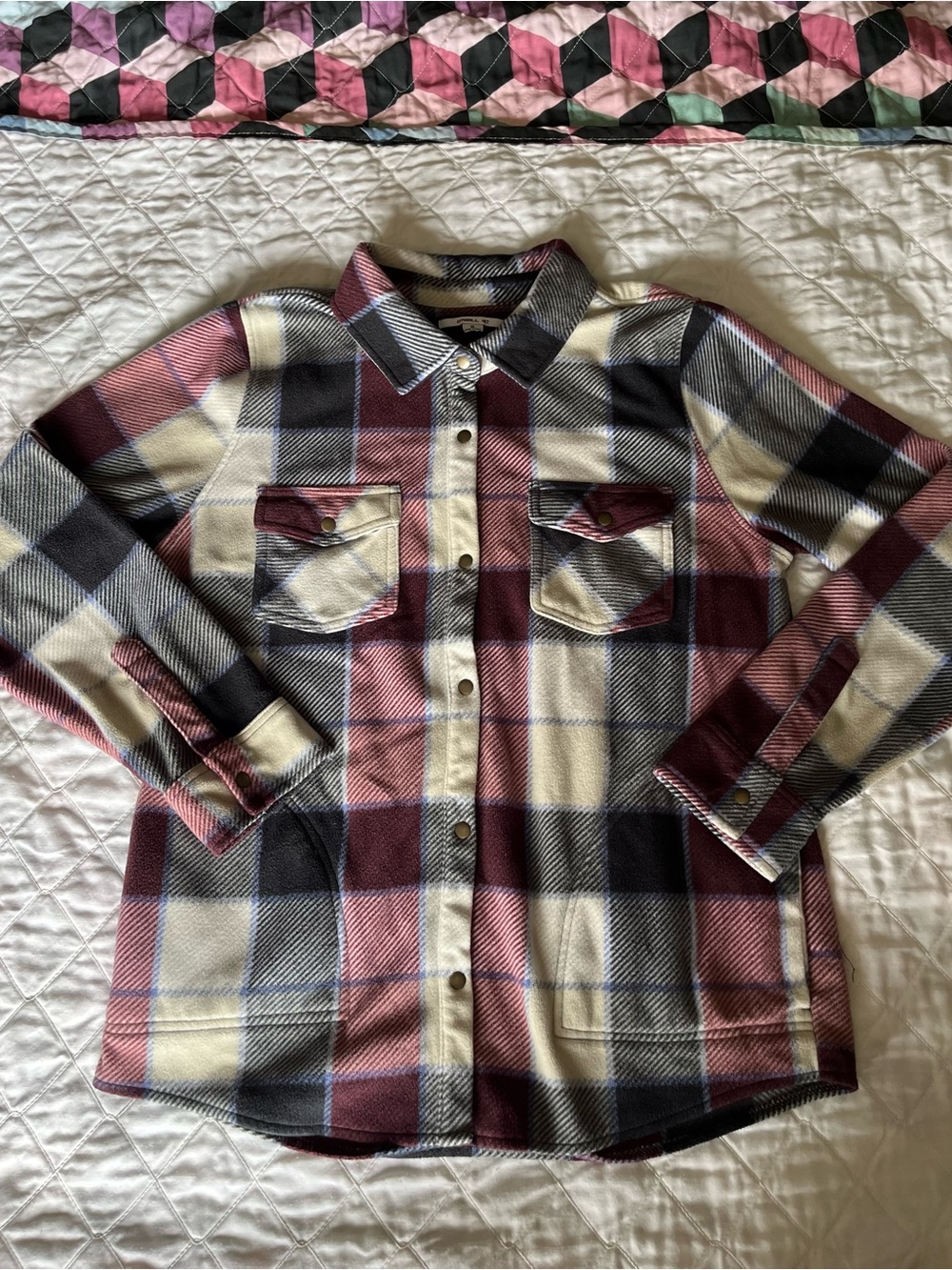 O’Neill Plaid Snap Button-Up Shirt/Jacket
